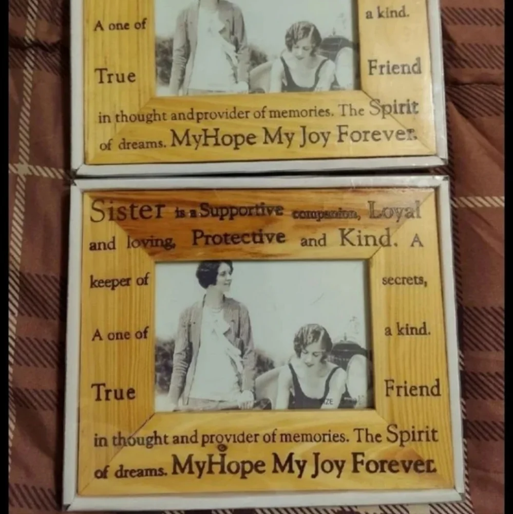 SISTER WOOD PICTURE FRAMES BUNDLE SET OF 3 ALL NWT*